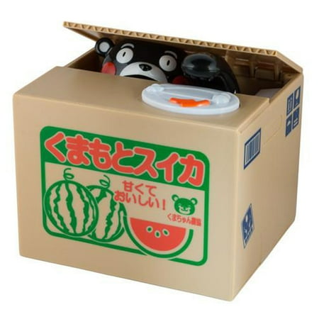 - Itazura Bank Kumamon Bear Piggy Bank Electronic Coin Money Piggy Bank Box