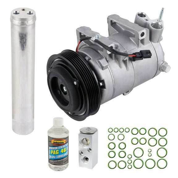 AC Compressor & A/C Kit For Nissan Rogue Select 2014 2015 - Includes Drier Filter, Expansion Valve, PAG Oil & O-Rings - BuyAutoParts