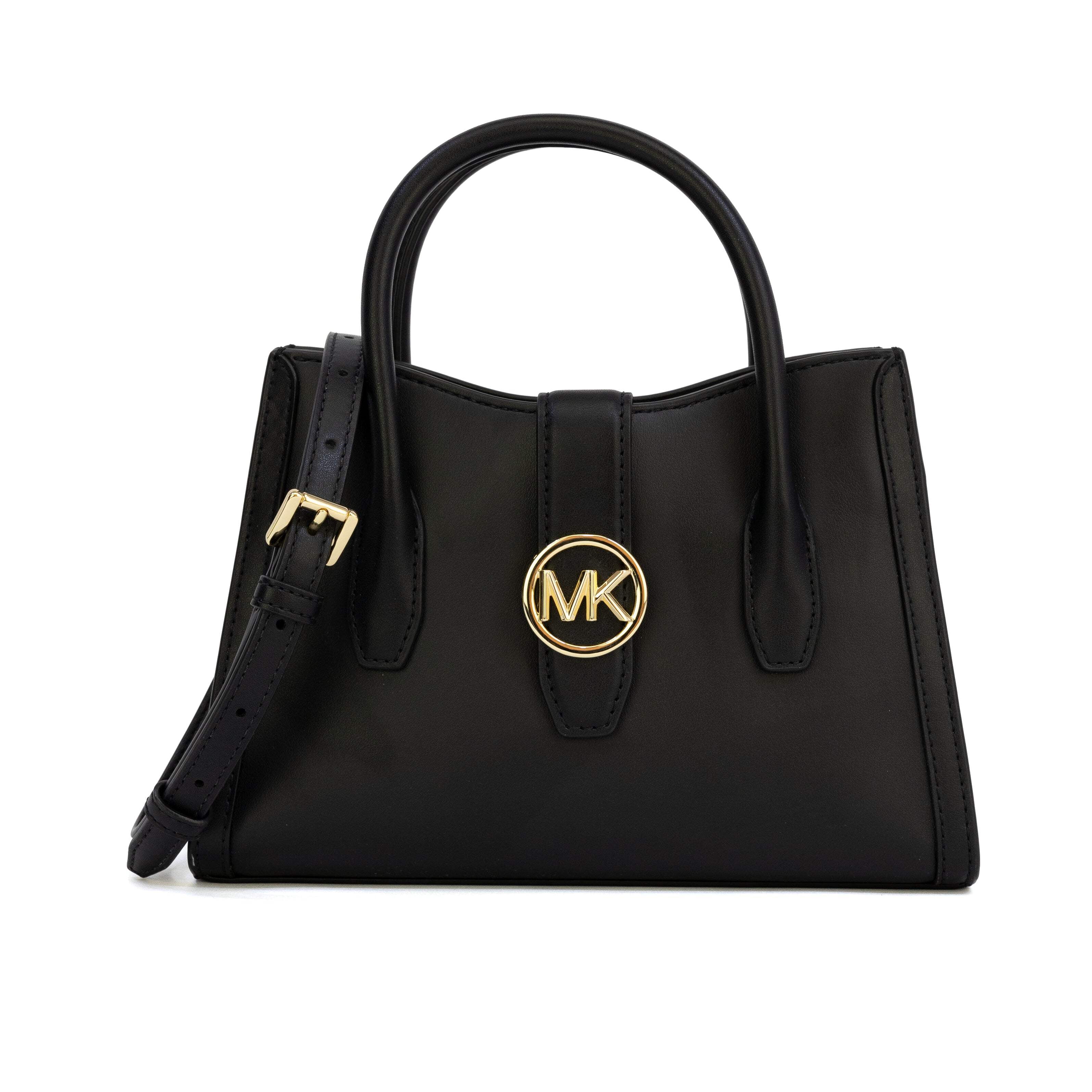 Michael Kors 35T1GHMS1L Hamilton Small Leather Satchel IN DARK