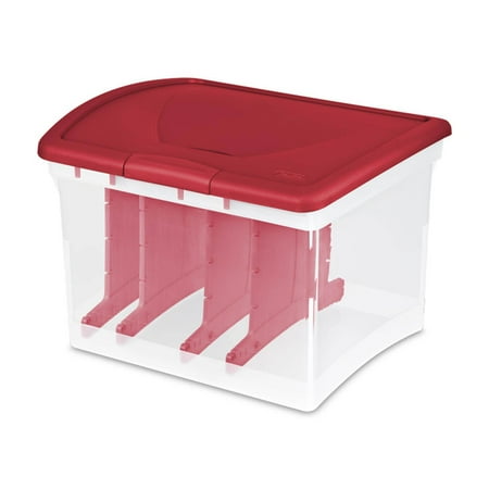 Sterilite Clear Christmas Light and Garland Holiday Storage Container