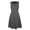 1_Dark Gray, variant on Plus Size Summer Dresses for Women Casual Solid Wrap V Neck Sleeveless Slim Sundress
