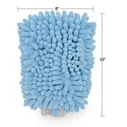 Auto Drive Microfiber Car Wash Mitt, Blue, 1 Count
