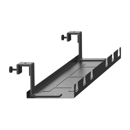 UPC: 0889028074152 | Monoprice Cable Tray Organizer – Black  Under Desk Cord Management  Ideal for Work Computer Tables  Home and Office Sit-Stand Desks
