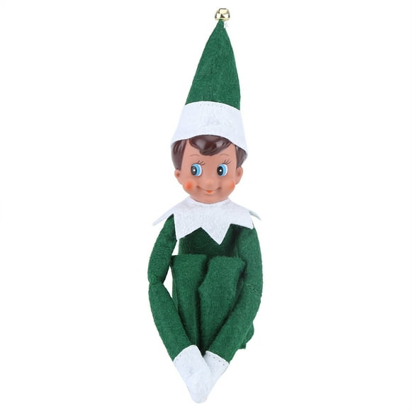 Christmas On The Shelf Boy Girl Toy Figure Elf Doll Xmas Gift Decor Green Boy
