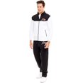 thumbnail image 7 of Notus Men’s Collar Tracksuits Sweatsuits Track Suits Set 2 Piece Fleece Athletic Jogging Sweatpants Sweat Suits 2 Piece Jogger Set 2-piece set sweatsuits Black White L, 7 of 7