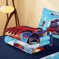 thumbnail image 5 of Erosebridal Train Zipper Twin Comforter Sets with Fitted Sheet and 2 Pillowcases, Steam Engine Zipper Bedding Set, Blue Cartoon, Navy Reversible, 5 of 7