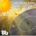 thumbnail image 3 of Fuente solar circular de 13 cm, bomba solar para piscina, estanque de jardín con bomba solar al aire libre, baño para pájaros, acuario de peces, fuente para estanque pequeño, 3 of 4