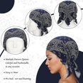 thumbnail image 4 of 6 st Kvinnors Bomulls Kemoterapihatt Turban Mössa, Förbundna Huvuddukar Huvudbonader Scarves Mössor Stretch Sovturbanhatt {DB}, 4 of 4