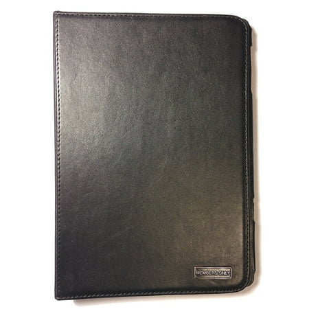 Members Only Genuine Leather Stand Up Portfolio Case Cover For Apple iPad Mini Black - Retail (Best Ipad Portfolio Case)