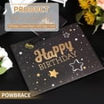 thumbnail image 3 of Black Birthday Gift Bag with Tissue Paper and Greeting Card, 13'x10.2'x4.9', Medium (1-Piece Set, Black Starry Sky, Unisex, Includes Card, Ribbon, Crinkle Paper), 3 of 4