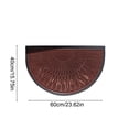 thumbnail image 3 of Partheme Door Mat Outdoor Indoor Entrance Doormat-Semicircular Durable Non Slip Front Door Mat for Outside Inside Entry Entryway Dirt Trapper for Muddy Paws and Shoes, D, 3 of 6