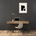 thumbnail image 3 of Hogan, Aoibhne 14x18 White Modern Wood Framed Museum Art Print Titled - Blobs of Black I , 3 of 4
