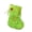 R, variant on Zhourta Christmas Alphabet Stockings 26 Letters Green Fuzzy Knitted Hosiery Wool Hosiery Embroidered Hanging Decor for Kids Candy Storage and Festive Decorations