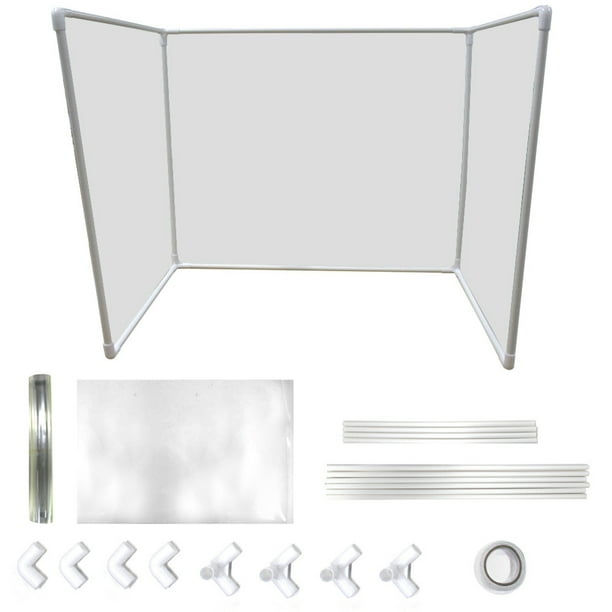 Transparent DIY Reception Counter Office Desk Isolation Screen Baffle Anti Sneeze Shield for