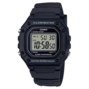 Casio Large Case Digital Sport Watch Black W218H-1A