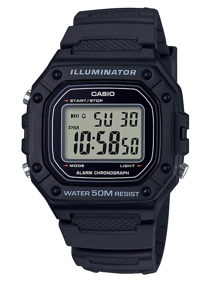 Casio Men's Large Case Digital Sport Watch - Black W218H-1A