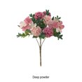 thumbnail image 3 of Guardoinrt 4pcs Good Hand Feeling Artificial Flowers With Good Texture For Sensory Delight For DIY Silk Home Decoration Party Decor Deep Pink 1Set, 3 of 6