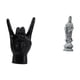 thumbnail image 1 of Estatua del gesto de la roca,Estatuas y figuras de dedos con gestos de música rock,Estatua de Guan Yin,Estatua de Guan Yin para decoración del hogar.,Escultura de Kuanyin,figurita,decoración, 1 of 8