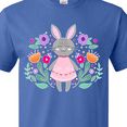 thumbnail image 4 of Inktastic Easter Scandinavian Bunny with Flowers T-Shirt, 4 of 5