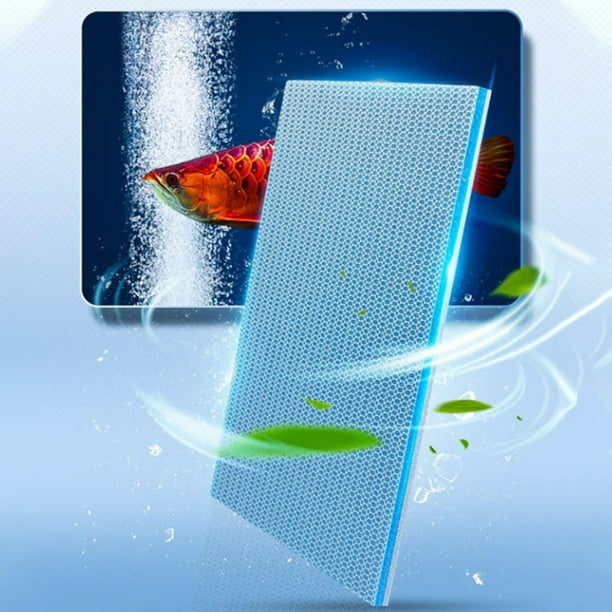 Esponja de filtro para acuario | Almohadilla purificadora de 8 capas para acuario, sin pegamento, sin olor, recortable a medida, para limpieza de acuarios, fácil mantenimiento, antiobstrucciones