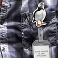 thumbnail image 5 of WIRESTER Set 2pcs Design Acrylic Key Card Holder Belt Clip Reel Id Badge Retractable - Atlantic Puffin Birds, 5 of 6