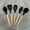Black, variant on 5PCS Silicone Utensil Set, Kitchen Utensil Set, Safety Cooking Utensils Set, Non-Stick Cooking Utensils Set With Wooden Handle, Washable Modern Cookware, Kitchen Stuff, Kitchen Gadgets, Kitchen Essent