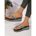 thumbnail image 2 of Women's Fashionable Leopard Print Slippers, Versatile, 2 of 5