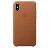 Apple Leather Case for iPhone XS - Saddle Brown