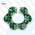 thumbnail image 3 of Bingfone Christmas Pattern At Buffalo Plaid Soft Bibs For Baby Boy Girl 360 Rotate Petal Absorbent Bibs Washable For Drooling Teething, 3 of 9
