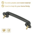 thumbnail image 4 of Black Hold Down Bracket Strap Hood Windshield fit for Jeep Wrangler JK 1997-2018 55176422, 4 of 7
