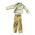 thumbnail image 3 of Chaqueta con pantalón de larga a escala 1:6, elegante uniforme informal para cosplay, accesorios para modelos de muñecas de 12 pulgadas, 3 of 8