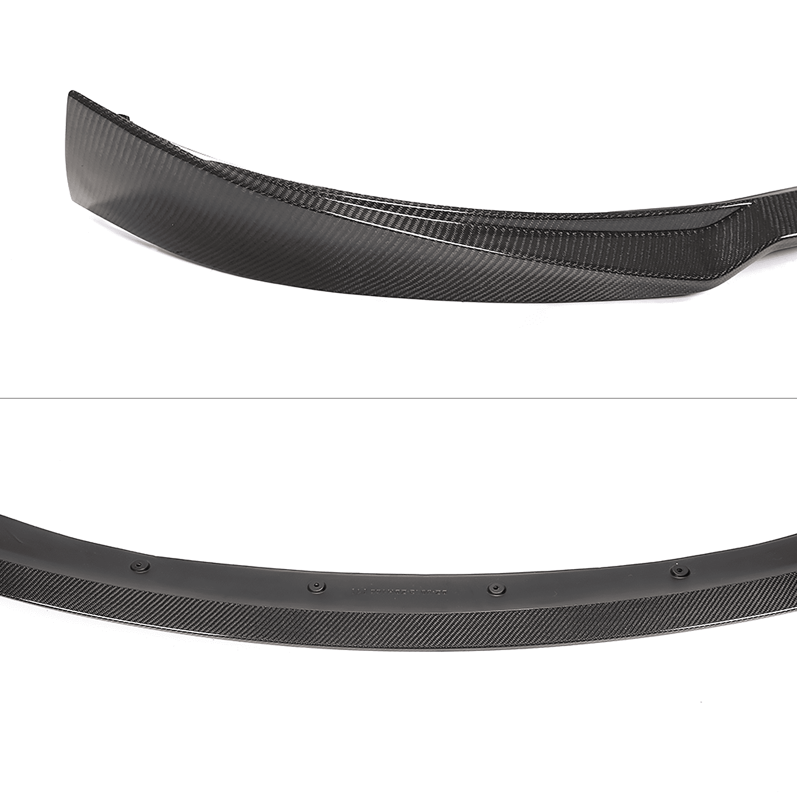 Ikon Motorsports Front Bumper Lip Spoiler for 2020-2025 Tesla Model Y IKON Style Carbon Fiber