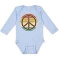 thumbnail image 3 of Inktastic Retro Peace Sign Sunset Boys or Girls Long Sleeve Baby Bodysuit, 3 of 5