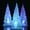 A, variant on Wadada 1 Piece Acrylic Lighted Christmas Tree 8.66'' Colorful LED Night Light Xmas Table Top Holiday Decoration Color Changing Light Up Glitter Tabletop Figurine for Party Props