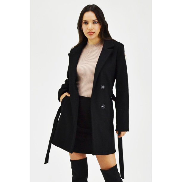 Abrigo tipo wrap Roman Fasion /Juvenil, 2947 (Negro) negro G