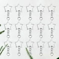 thumbnail image 2 of 48Pcs Alloy Key Holder Waist Hanging Key Holder Exquisite Star Shaped Car Business Keychain Metal Keyring without Case(Silver), 2 of 6