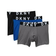 DKNY Microfiber Stretch Boxer Briefs Men's Underwear - 3-Pack Small