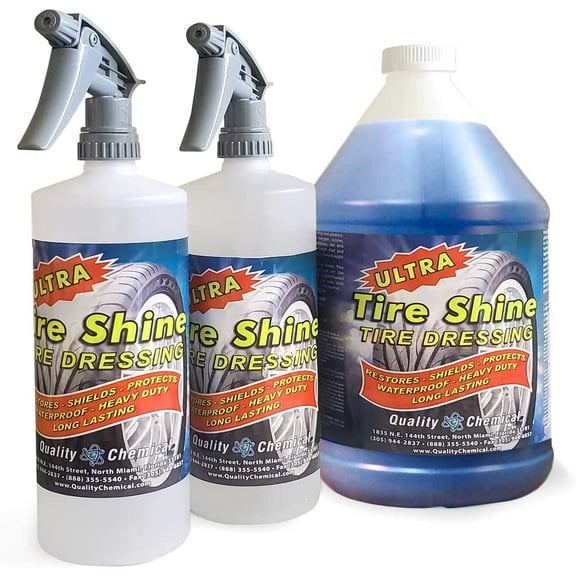 Quality Chemical Ultra-Tire Shine 1 Gallon Automotive Cleaners, 8 lbs, 3 Pieces