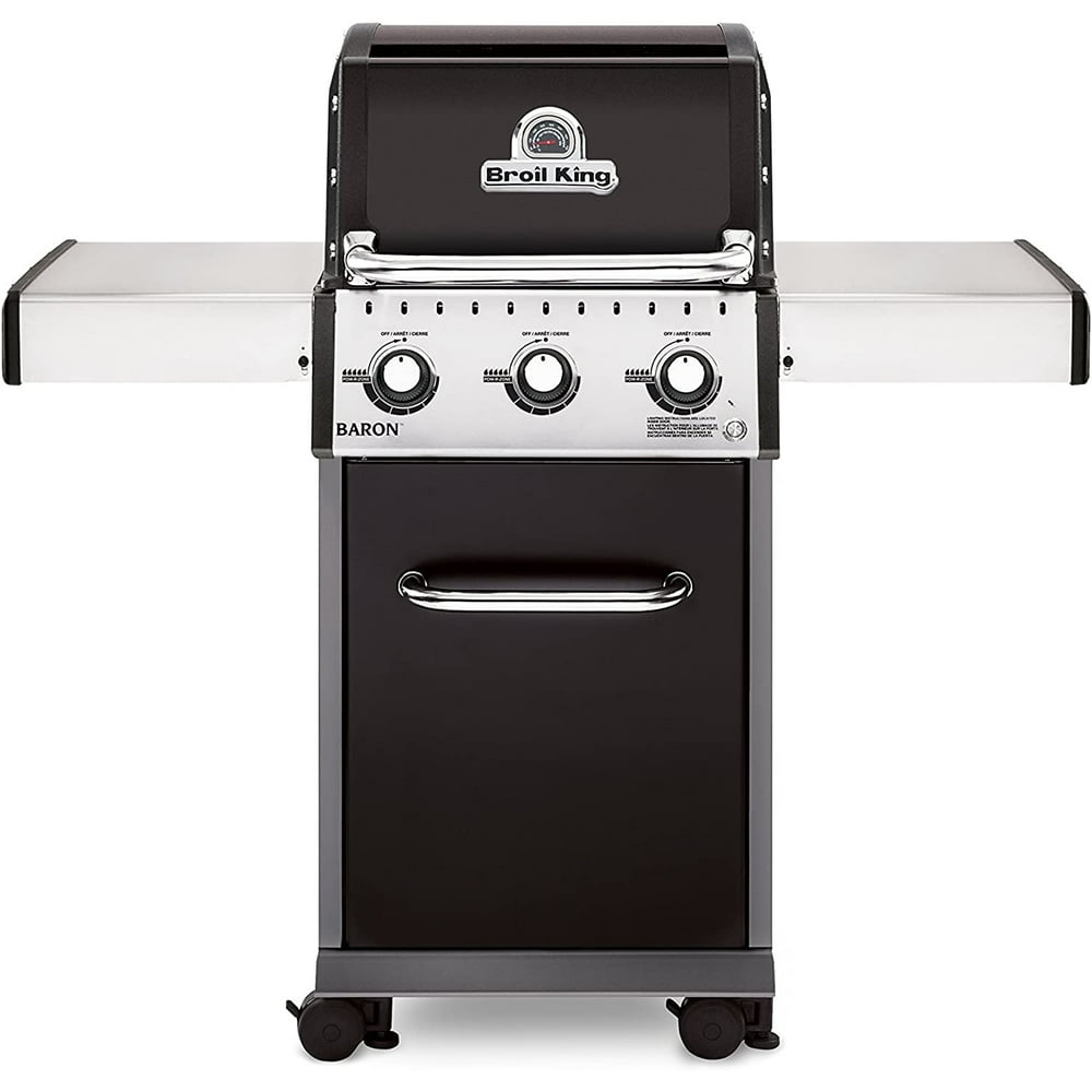 Broil King BK921154LP Baron 320 Outdoor Liquid Propane Gas Grill, Black