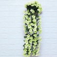 thumbnail image 2 of Billuyoard Vid de flores artificiales, decoración colgante montada en la pared, vid violeta Artificial, decoración para el hogar y el Hotel Plantas Artificiales verde Billuyoard HA6541-05B, 2 of 6
