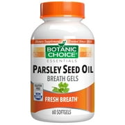 Botanic Choice Parsley Seed Oil - Breath Gels Breathe Support Herbal Supplement, 60 softgels