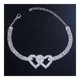 thumbnail image 2 of Tobillera Pulsera de tobillo con doble corazón para mujer Tobillera de playa descalza de verano Joyería Tobillera para mujer., 2 of 5