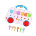thumbnail image 3 of Juguete de autobús animal clave juguete sensorial para bebés Causa y efecto Toy Learning Juguete Juguete Musical Musical con música y luz para niños, 3 of 8