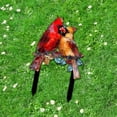 thumbnail image 4 of Personalized Cardinal Couple Metal Garden Stake – Custom Memorial Yard Sign, Outdoor Decoration, Gift for Loved Ones, Cemetery Marker (6 inches), 4 of 10