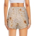 thumbnail image 3 of Picia Tortilla Pattern Women's 2 in 1 Athletic Running Shorts High Waisted Workout Casual Gym Sweat Shorts with Comfy Liner Zipper Pockets-Large, 3 of 9
