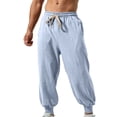 thumbnail image 5 of Jerdar Men's Cotton Jogger Sweatpants Tapered Cuffed Ankle All Season Four Season Gym Workout Fitness Athletic Casual Comfortable Soft Long Pants Trousers, 5 of 9