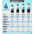 thumbnail image 3 of 32oz (Fluid Ounces) Standard Mouth Hydro Cell Stainless Steel Water Bottle Black/White, 3 of 3