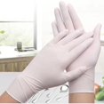 thumbnail image 4 of Linjieee Long Latex Gloves Basic Nitrile Exam Gloves 5.5 Heavy Duty Powder Clean Disposable Glove White 100Pcs, 4 of 8