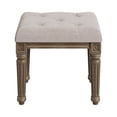 thumbnail image 2 of EastVita Vanity Stool,Vanity Chair for Makeup Room,Upholstered Vanity Stool Piano Bench with Rustic Wood Vanity Stool Chair, 2 of 6