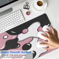 thumbnail image 4 of Pink, White and Black Cartoon Camouflage&nbsp;mouse Padswaterproofwashable&nbsp;for Office Home Work GamingmousepadRubber Base Mousepad with Stitched Edges 31.5x11.8inches, 4 of 7